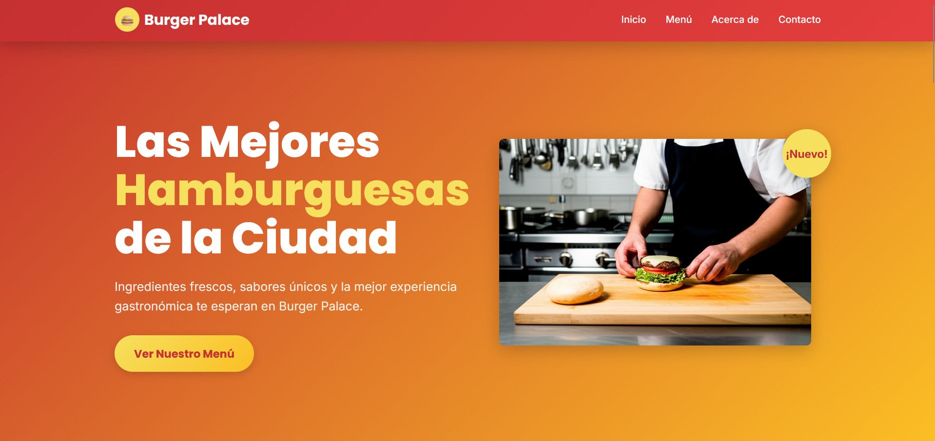 Burger professional page