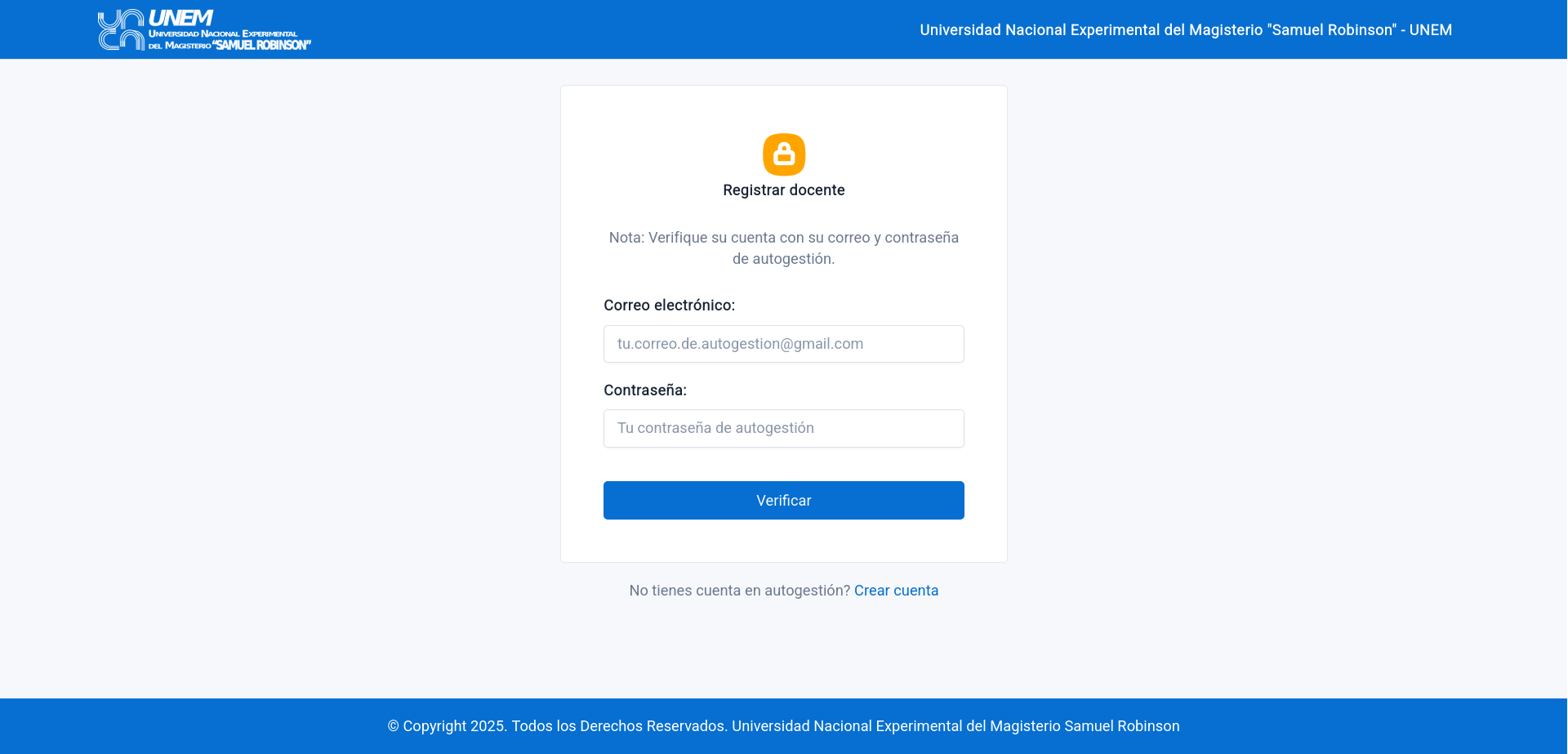 Teacher Registration Project